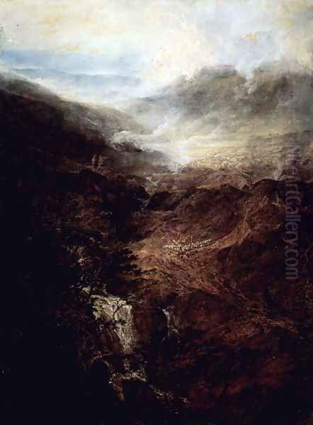 Morning Amongst the Coniston Fells, Cumberland Oil Painting by Joseph Mallord William Turner