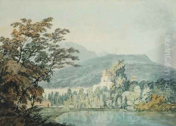 Sir William Hamiltons Villa, c.1795 Oil Painting by Joseph Mallord William Turner