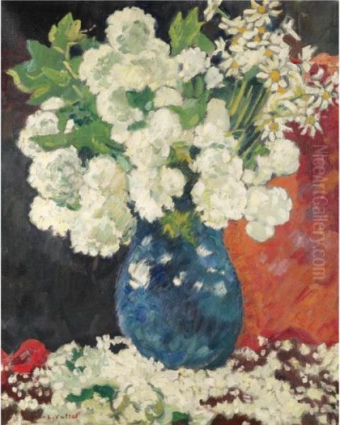 Vase Bleu, Boules De Neige Oil Painting by Louis Valtat