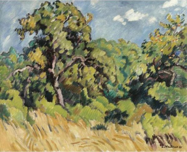 Paysage A Choisel Oil Painting by Louis Valtat