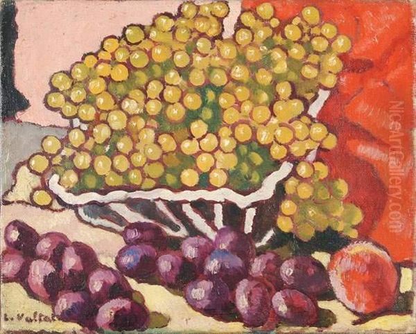 Fruits Et Raisins Oil Painting by Louis Valtat