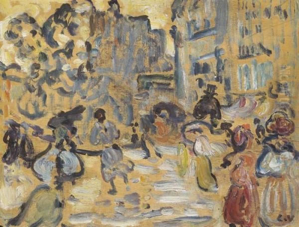 Scene De Rue Oil Painting by Louis Valtat