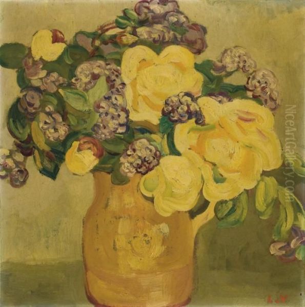 Bouquet De Fleurs Oil Painting by Louis Valtat