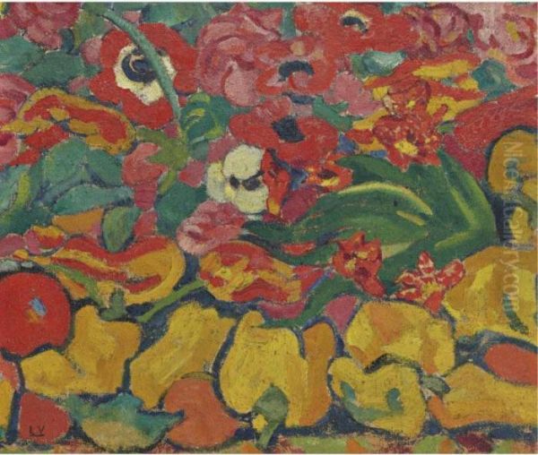 Fleurs Et Fruits Oil Painting by Louis Valtat