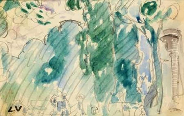 Vue De Parc Oil Painting by Louis Valtat