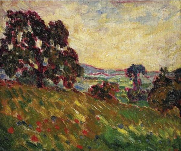 Paysage Normand Oil Painting by Louis Valtat