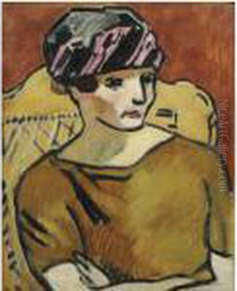 Portrait De Madame Chavance Oil Painting by Louis Valtat