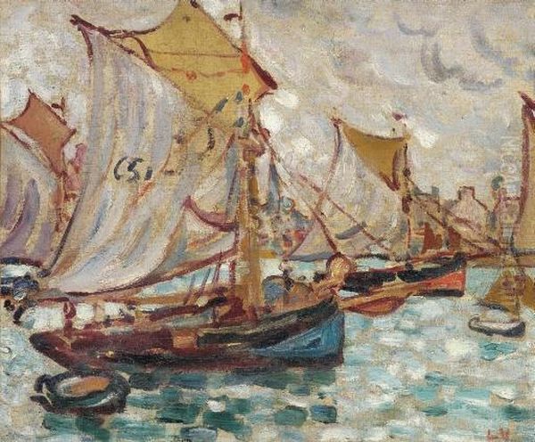 Port En Bessin Oil Painting by Louis Valtat