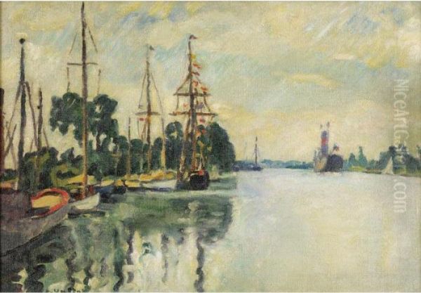 Ouistreham Oil Painting by Louis Valtat