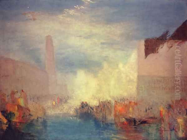 Venice. Opinion of the Piazzetta Oil Painting by Joseph Mallord William Turner