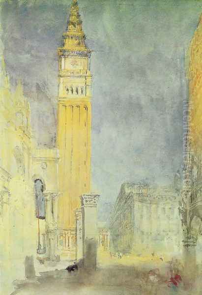 San Marcos square Oil Painting by Joseph Mallord William Turner