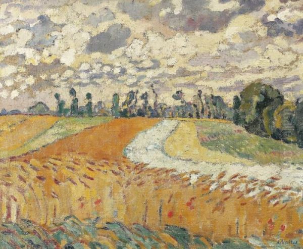 Le Champ De Ble Oil Painting by Louis Valtat