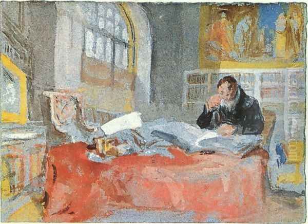 Turner in his studio Oil Painting by Joseph Mallord William Turner