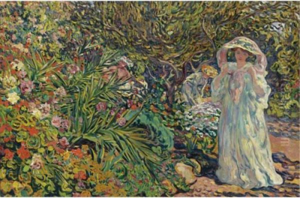 Suzanne Valtat, Le Jardin D'agay by Louis Valtat