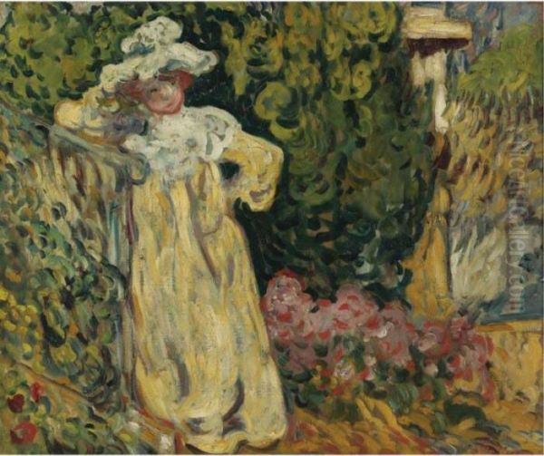 Femme Debout Oil Painting by Louis Valtat