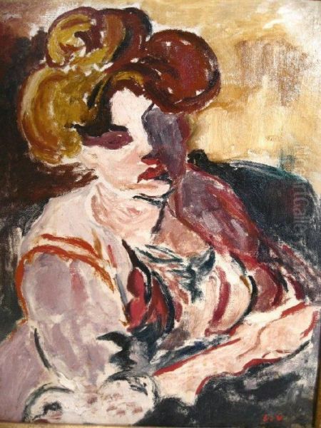 Jeune Fille Oil Painting by Louis Valtat