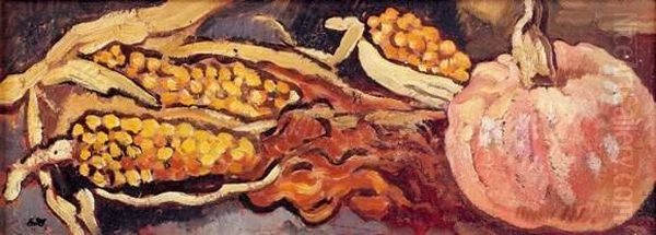 Citrouille Et Mais Oil Painting by Louis Valtat