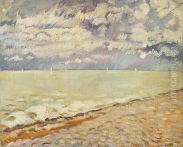 Regates A Deauville Oil Painting by Louis Valtat