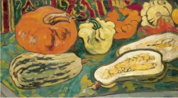 Nature Morte Avec Citrouilles Oil Painting by Louis Valtat