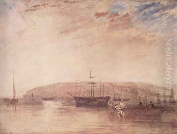 Navigation before the land of East Cowes Oil Painting by Joseph Mallord William Turner