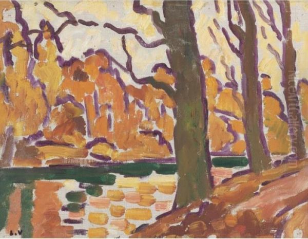 Bois De Boulogne Oil Painting by Louis Valtat