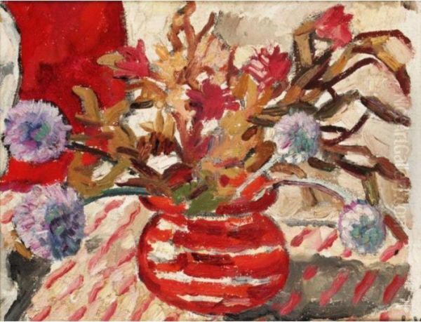 Fleurs Oil Painting by Louis Valtat