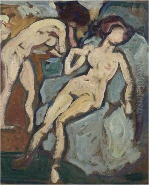 Nu Oil Painting by Louis Valtat