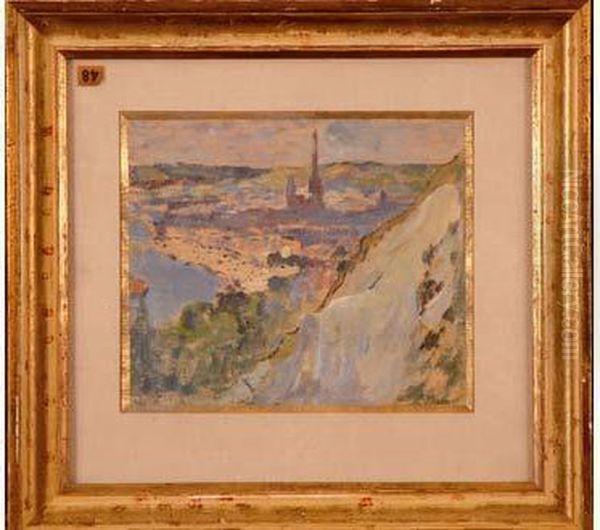 Vue De Rouen Oil Painting by Louis Valtat