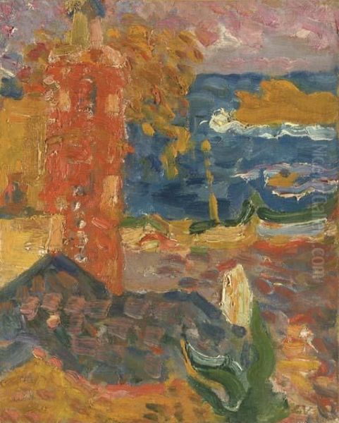 Le Phare Des Banyuls Oil Painting by Louis Valtat