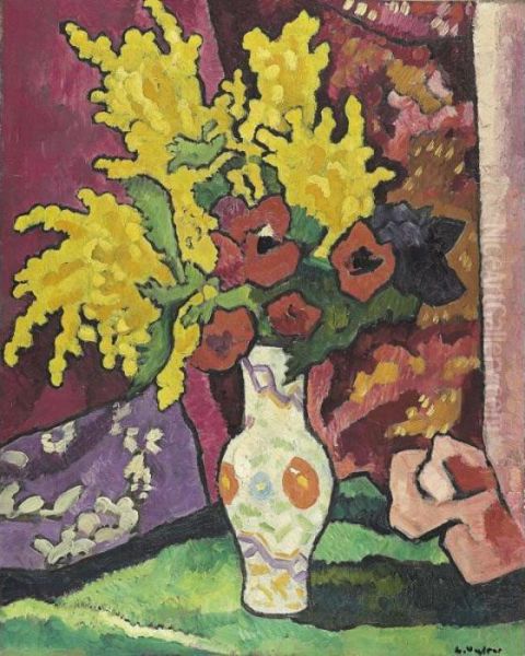 Bouquet De Fleurs Oil Painting by Louis Valtat