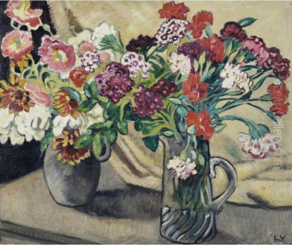 Vase Et Cruche De Fleurs by Louis Valtat