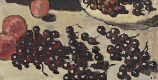 Les Cerises Noires Oil Painting by Louis Valtat