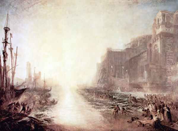 Regulus breaks open from Rome Oil Painting by Joseph Mallord William Turner