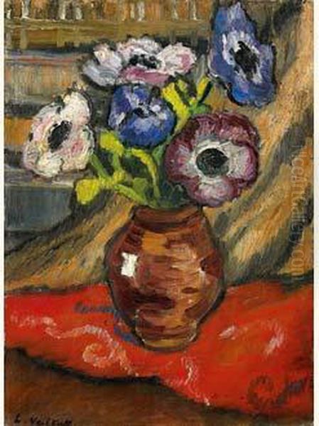 Bouquet De Fleurs Oil Painting by Louis Valtat