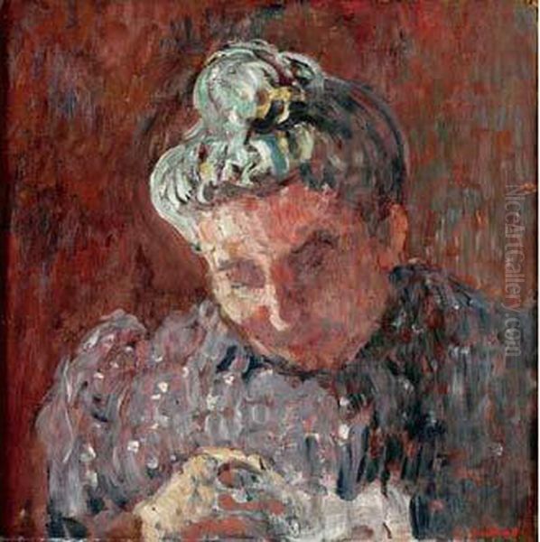 Portrait De La Mere Du Peintre Oil Painting by Louis Valtat