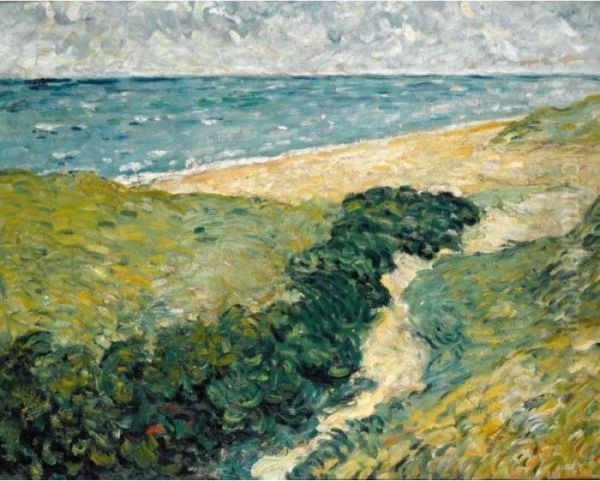 Au Bord De La Mer Oil Painting by Louis Valtat