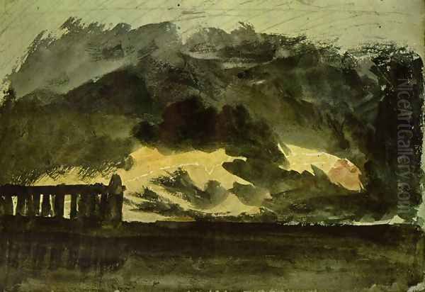 Paestrum in the storm Oil Painting by Joseph Mallord William Turner