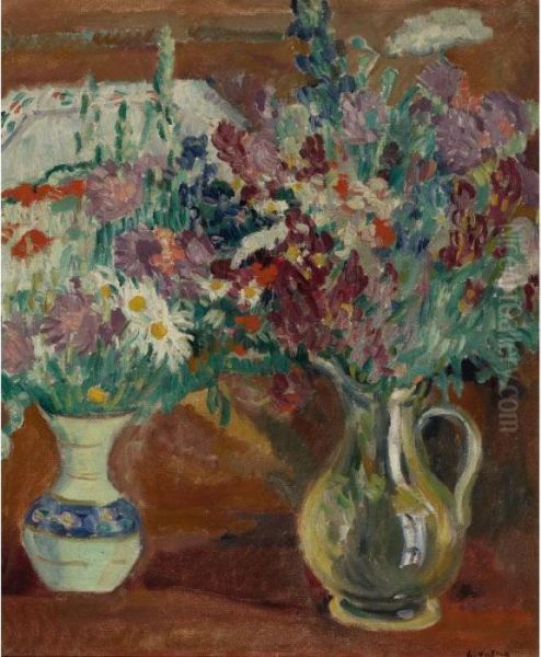 Fleurs Des Champs Oil Painting by Louis Valtat