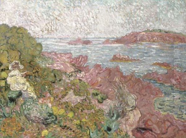 Au Bord De La Mer Oil Painting by Louis Valtat