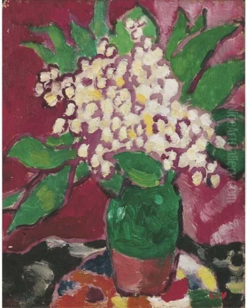 Bouquet De Muguet Oil Painting by Louis Valtat