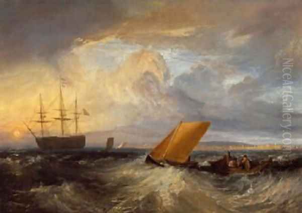 Sheerness as seen from the Nore 1808 Oil Painting by Joseph Mallord William Turner