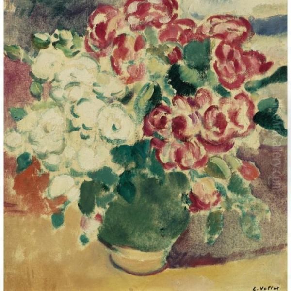 Vase De Fleurs Oil Painting by Louis Valtat