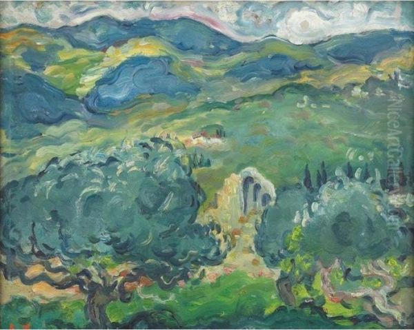 Paysage D'italie Oil Painting by Louis Valtat