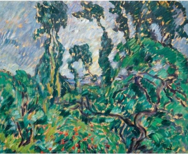 Arbres En Normandie Oil Painting by Louis Valtat