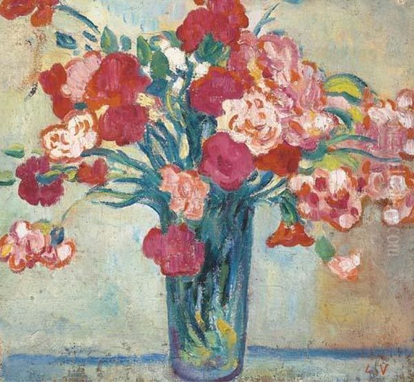 Bouquet De Fleurs Oil Painting by Louis Valtat