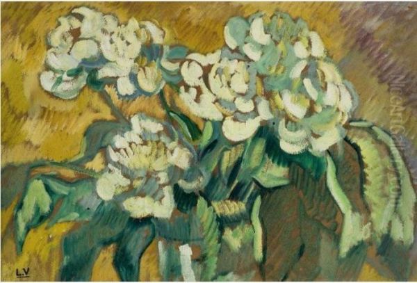 Pivoines Blanches Oil Painting by Louis Valtat