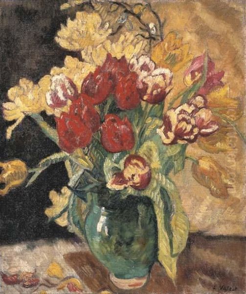 Bouquet De Fleurs Oil Painting by Louis Valtat