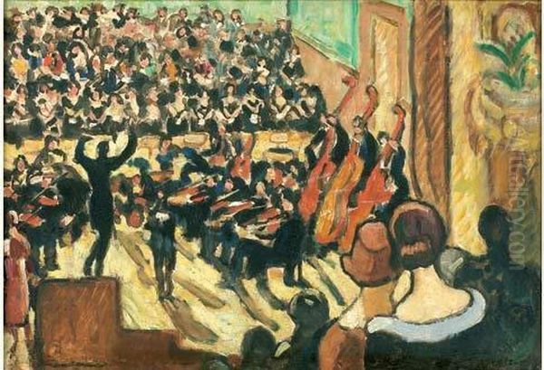 L'orchestre Oil Painting by Louis Valtat