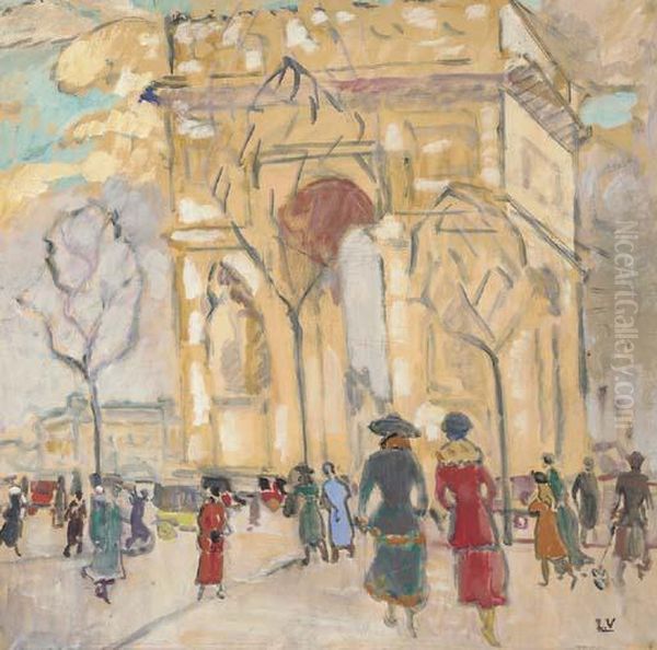 L'arc De Triomphe, Paris Oil Painting by Louis Valtat