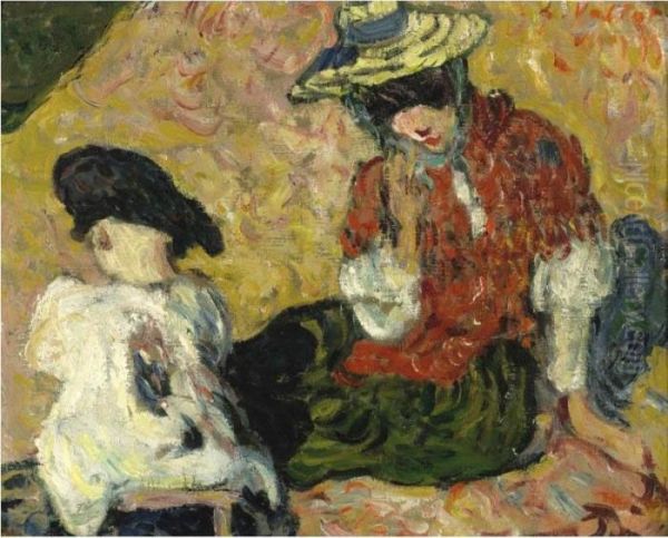 Les Enfants Bompard, Agay Oil Painting by Louis Valtat